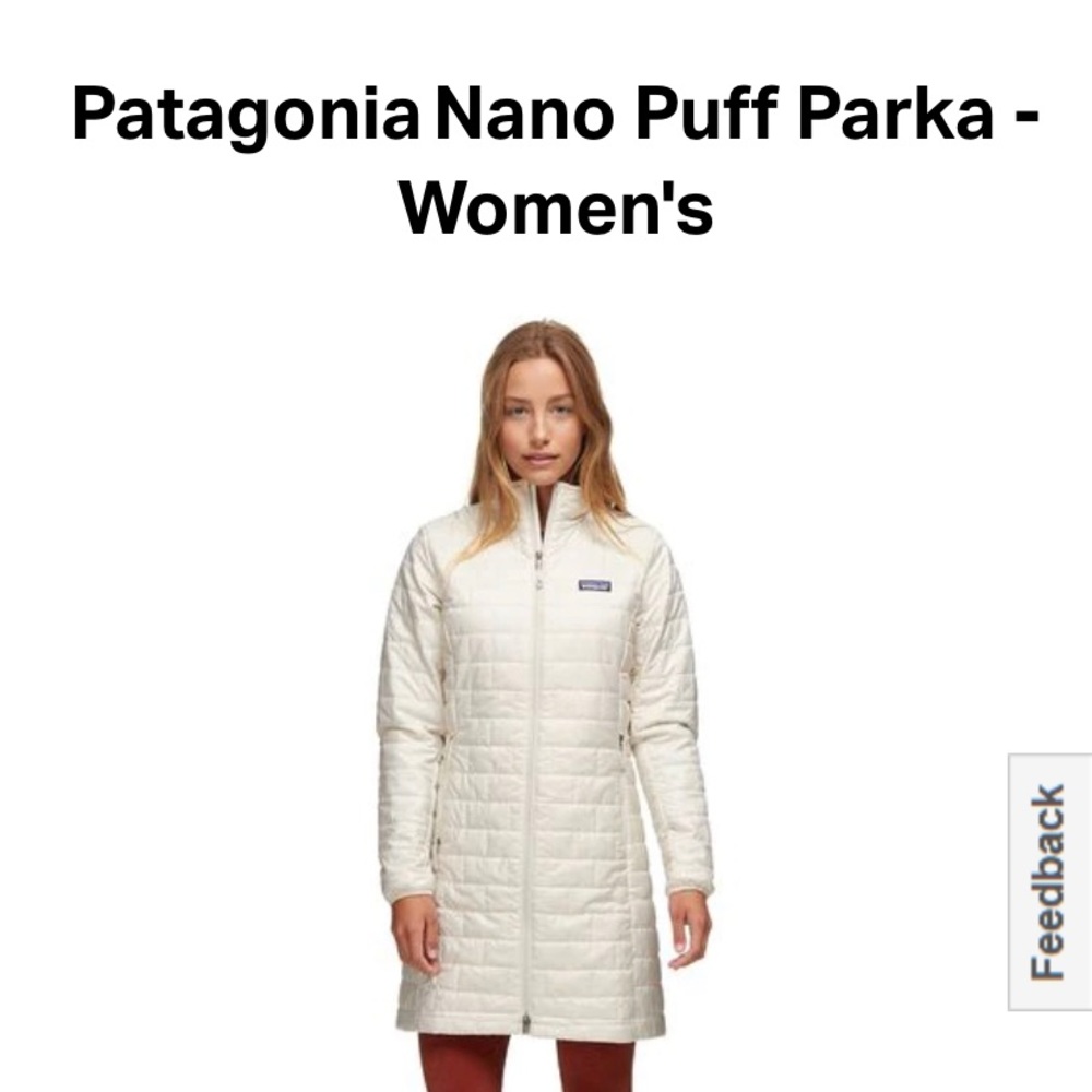 White Patagonia Nano Puff Jacket